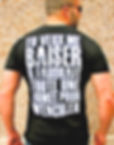 T-shirt noir écriture blanche vue du dos T2LG