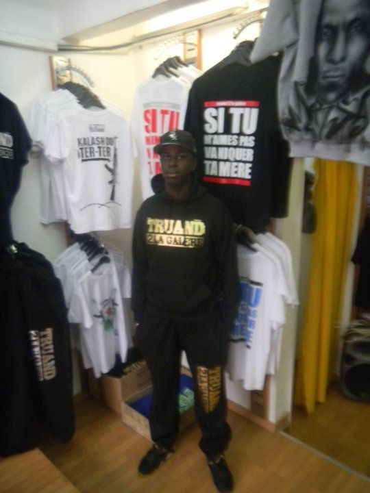 Miniature : Bas jogging TRUAND 2 LA GALERE noir logo OR