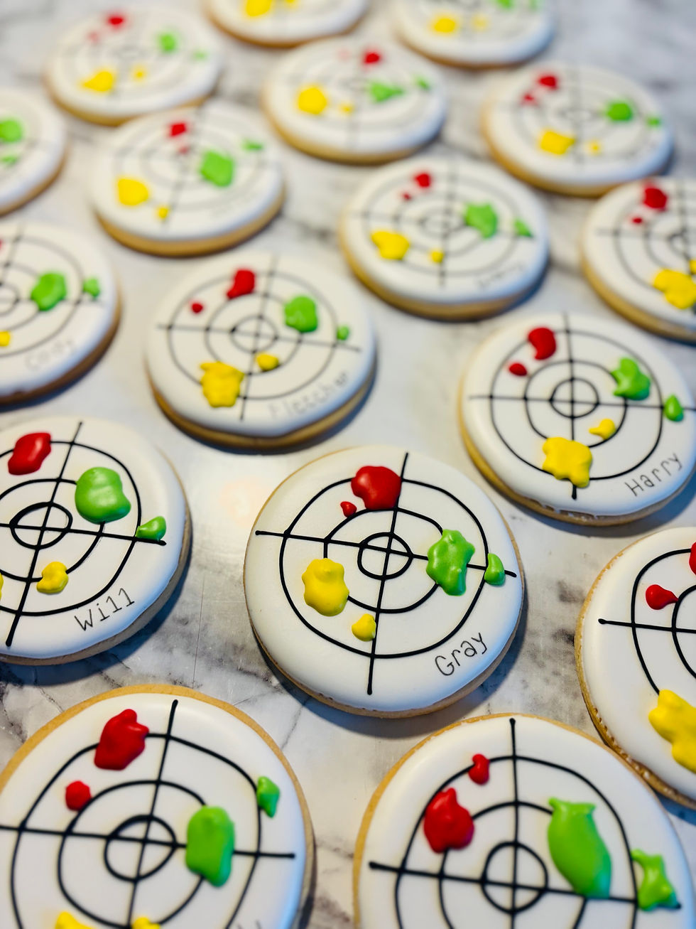 Laser tag cookies