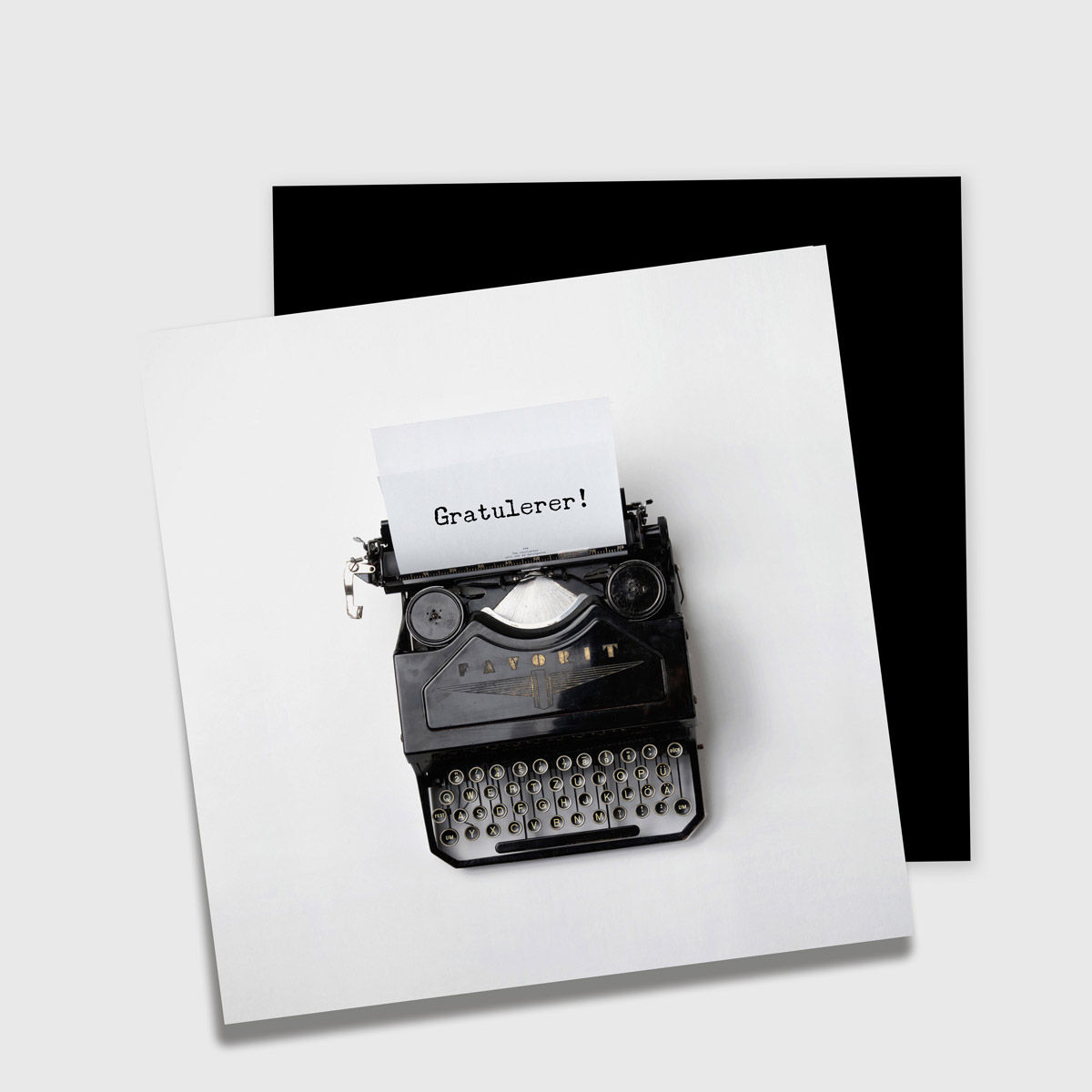 GRATULERER, dobbelt kort
