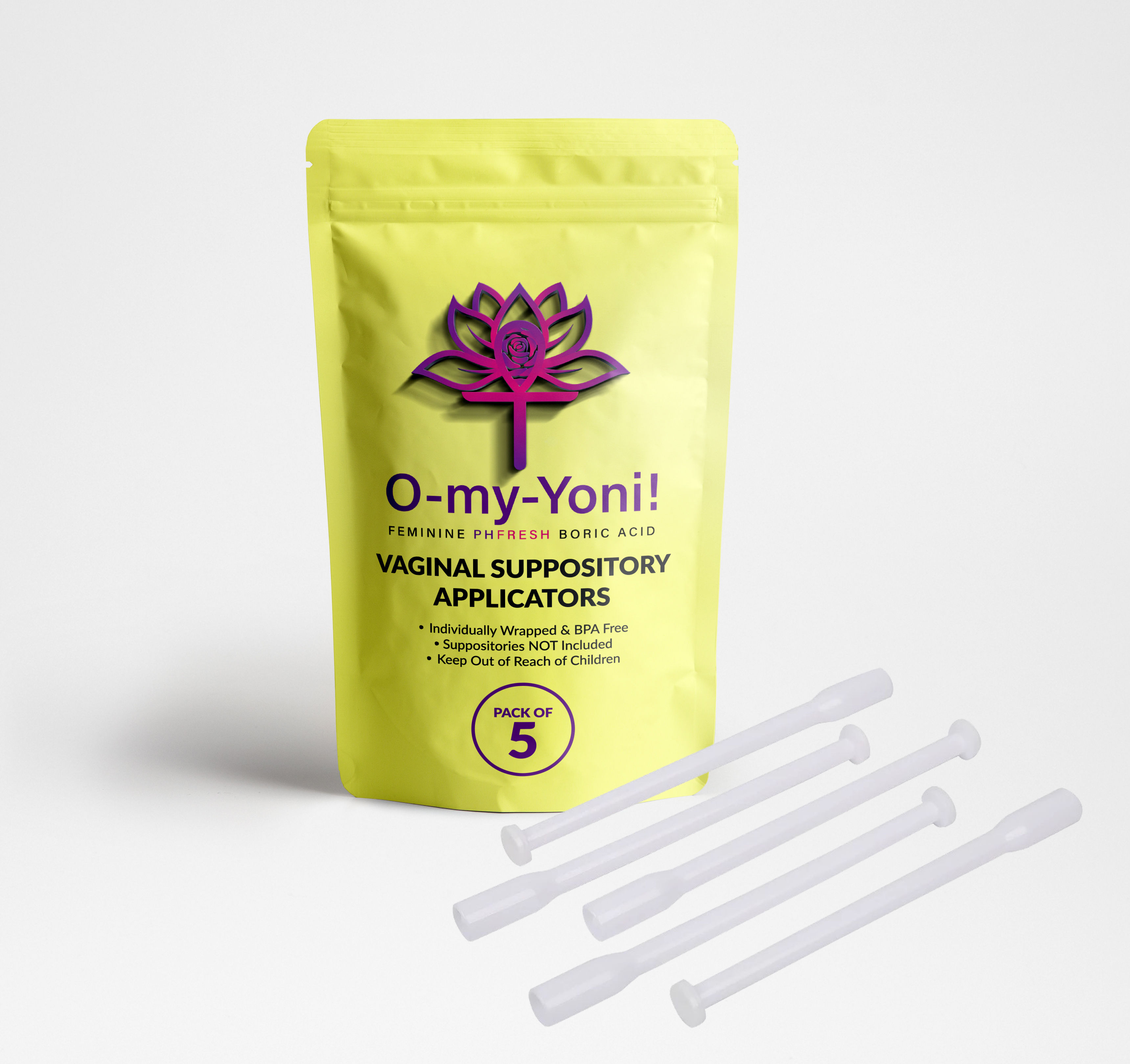 Vaginal Suppository Applicators (5-Pack)
