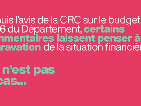 Finances départementales : de la transparence et une trajectoire maintenue