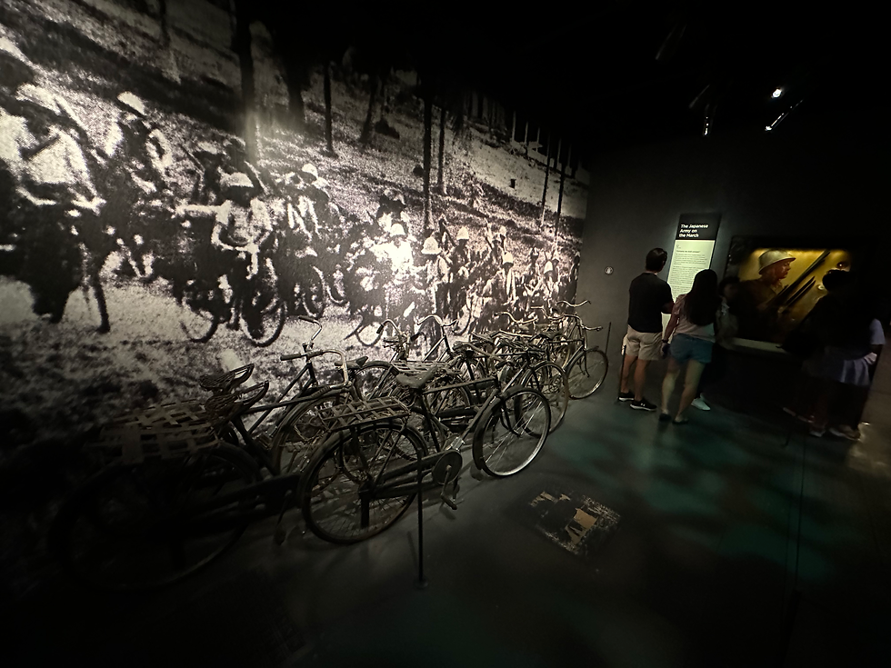 National Museum of Singapore - bicycles belonging to the Imperial Japanese Army in 1942