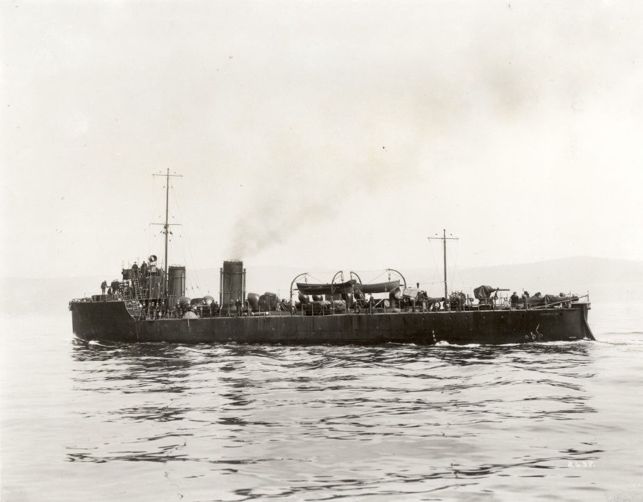 HMAS Parramatta during the First World War. Photo courtesy of the Australia Sea Power Centre