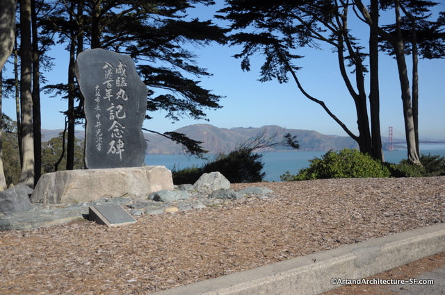 The Kanrin Maru Memorial, San Francisco. Courtesy of Art and Architecture San Francisco https://artandarchitecture-sf.com/kanrin-maru.html