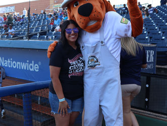 Porter’s Team Members Kickback at a Rockhounds Game