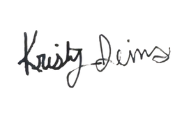 Kristy Dimos' signature