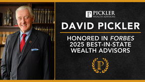 David Pickler of Pickler Wealth Advisors Honored in Forbes' Best-In-State Wealth Advisors for Fifth Consecutive Year