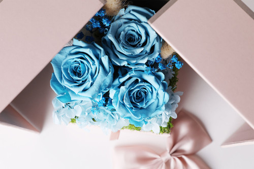 Fleur Éternelle JEWELRY CASE MINI BLUE Fleur Éternelle JEWELRY CASE MINI BLUE Fleur Éternelle