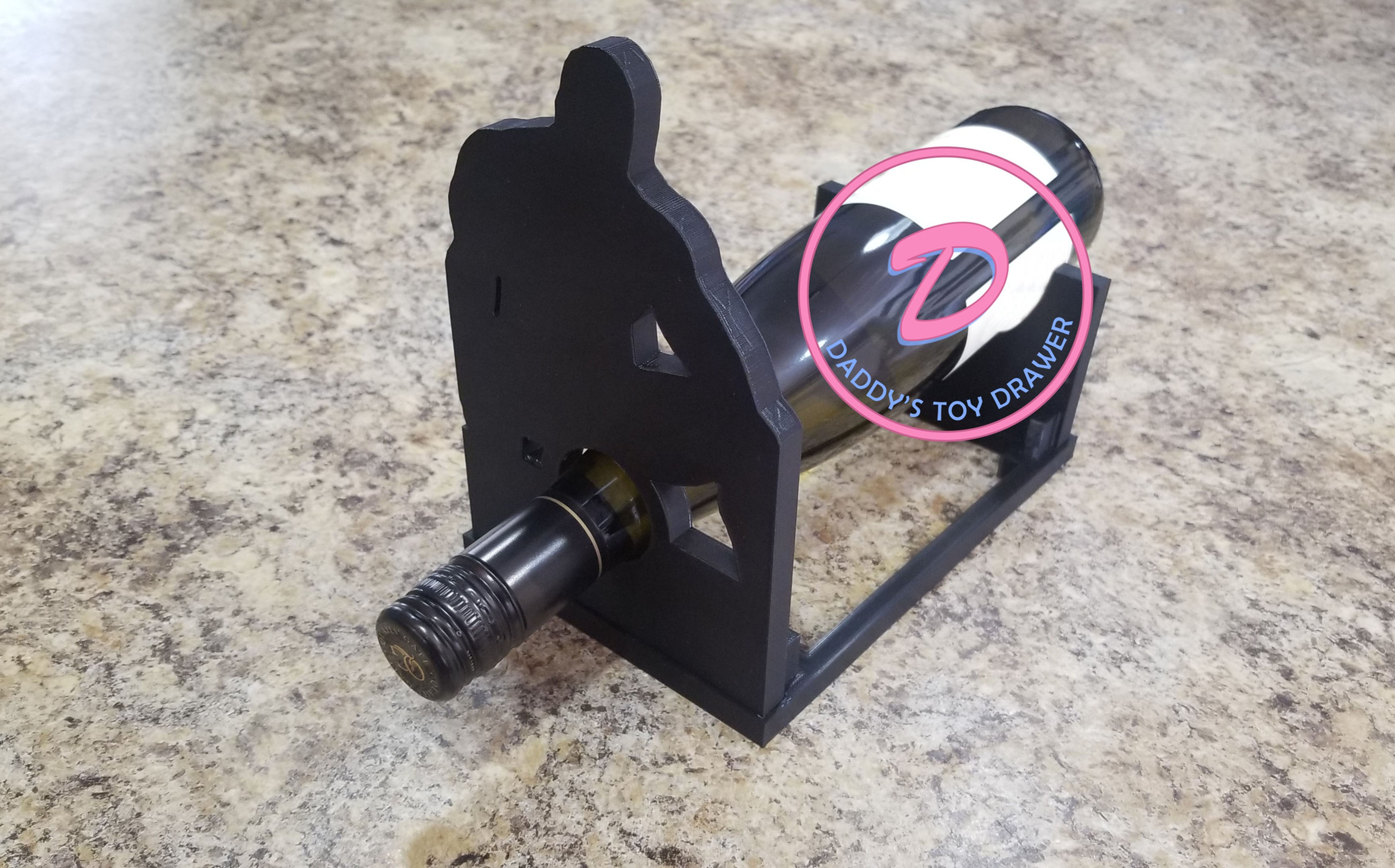 Barry Wood Wine Bottle Holder