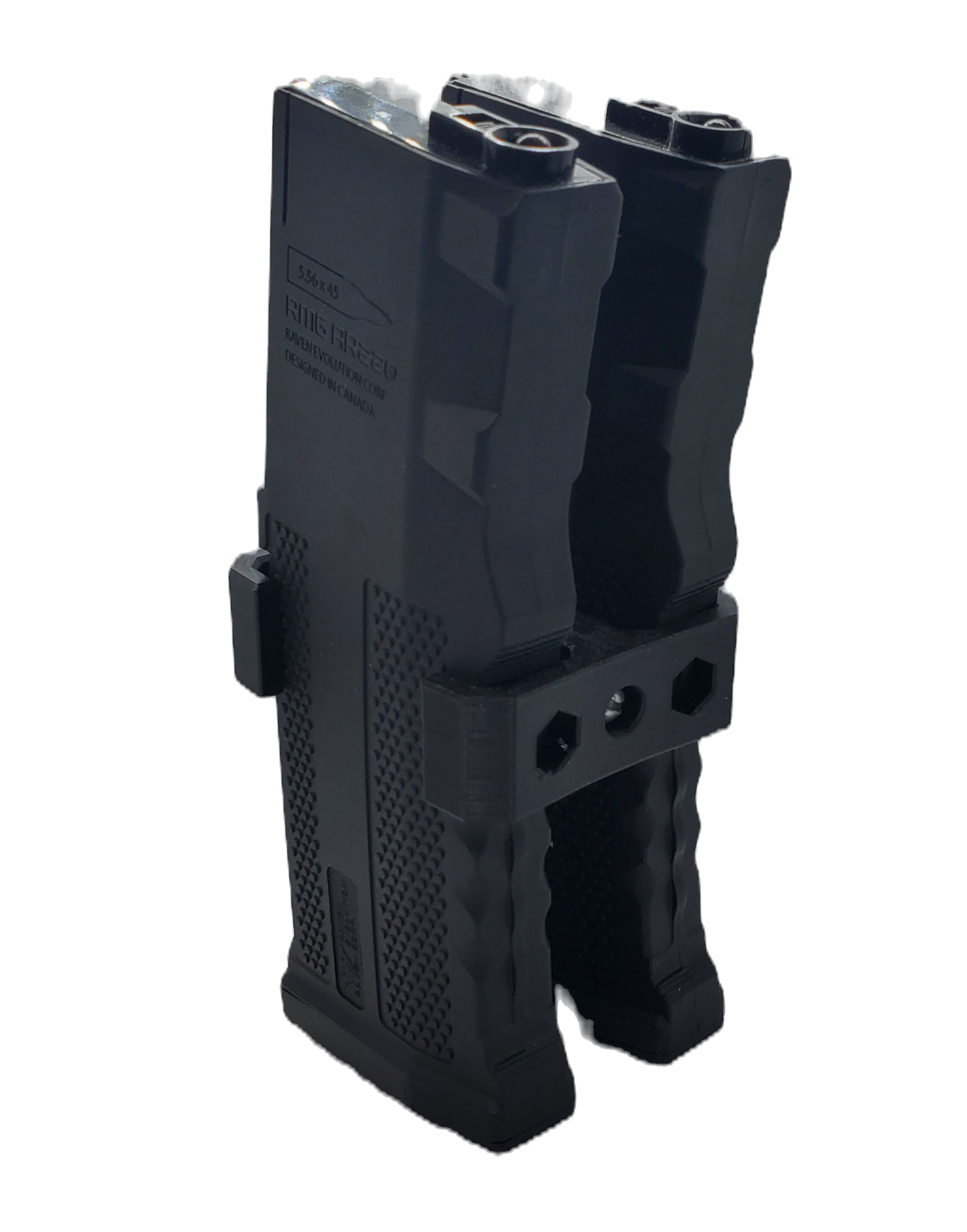 M4 Dual Mag Clip airsoft rifle gun magazine holder double