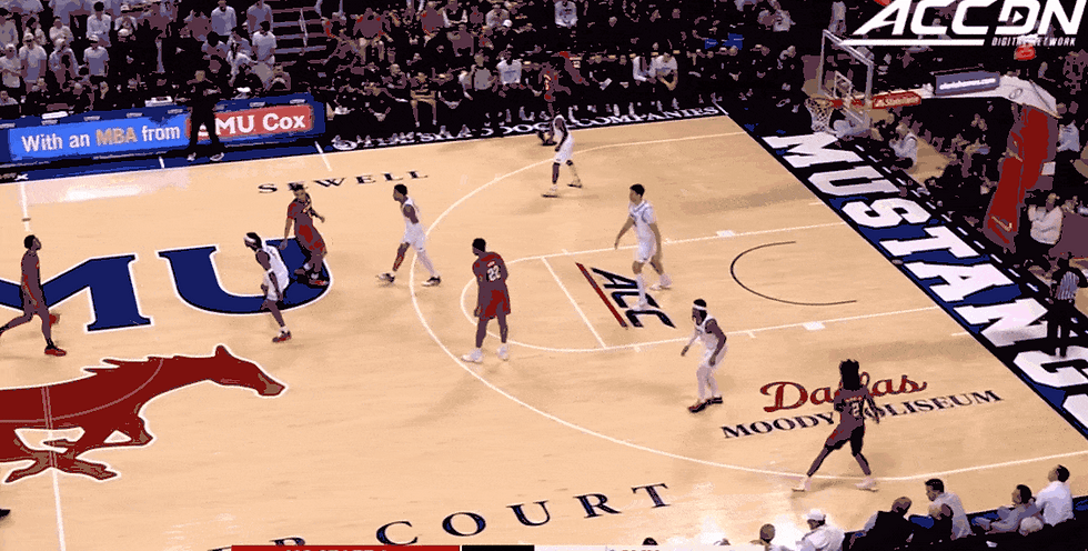 Here it is in action. Williams hit two second half threes off this. 