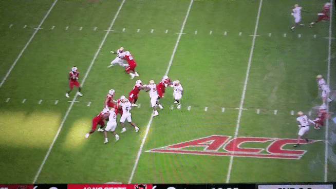 Trent Pennix scoring against Boston College