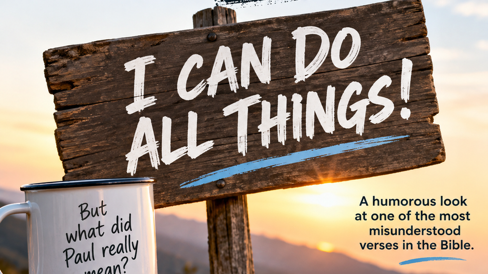 I Can do All Things