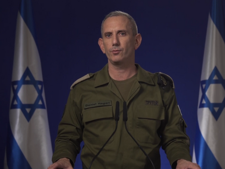 Verklaring van IDF-woordvoerder admiraal Daniel Hagari over de precieze operatie van de IDF in Rafah en voortdurende raketaanvallen