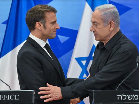 Premier Netanyahu tegen Franse president Macron: "Het barbarisme van Hamas bedreigt de hele wereld"