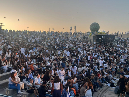 Het belangrijkste evenement op de Onafhankelijkheidsdag van Israël vond vanavond plaats in Latrun, met deelname van families van gijzelaars