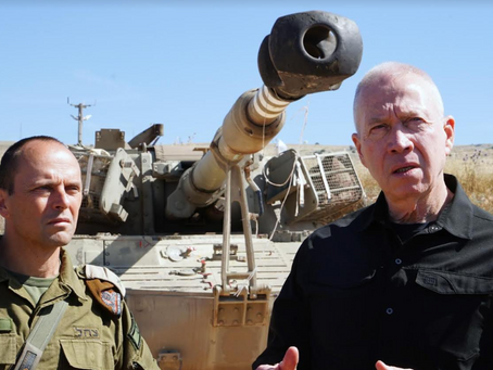 Minister van Defensie Yoav Gallant houdt een operationele beoordeling van de noordgrens