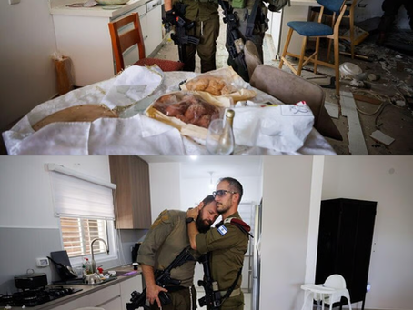 IDF-strijders keren terug naar de aangrijpende foto van Kfar Aza die een symbool werd van 7 oktober
