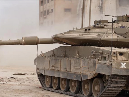 Het eerste tankteam dat Gaza binnenkwam, bootst het moment na waarop je de strook binnenkwam