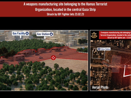 VIDEO: Na 6 raketten op Israël heeft de IDF 2 wapenproductiefaciliteiten van Hamas aangevallen