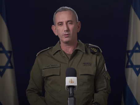 Persbriefing door IDF woordvoerder admiraal Daniel Hagari 2 december, 21.05 uur