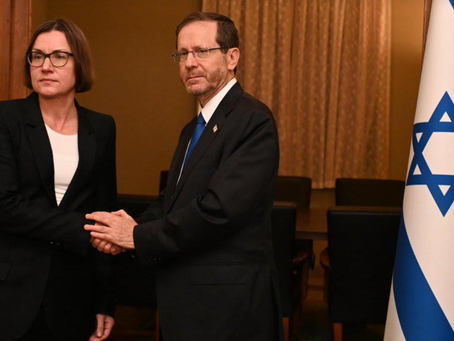 President Herzog en premier Netanyahu ontmoeten ICRC-president Mirjana Spoljaric