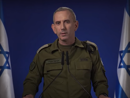 Persbriefing door IDF-woordvoerder admiraal Daniel Hagari over uitschakelen hoge Hamas commandant en verzamelen bewijs van misdaden Hamas