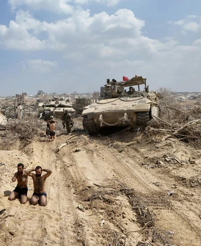 VIDEO IDF: Hamas-terroristen geven zich over aan Givati-strijders die het bataljon in Beit Hanoun hebben verslagen