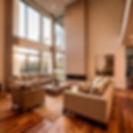 Luxury custom modular home interior with modern living room design by custom home builders in CT, MA, and RI.