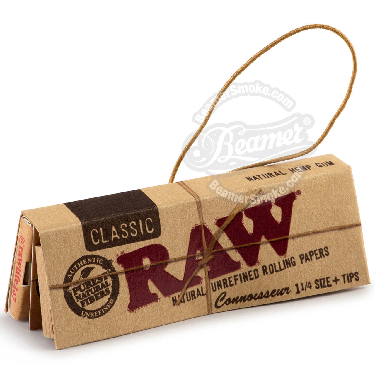 Raw Connoisseur 1 1/4 Size Rolling Papers with Rolling Tips