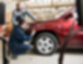 View of a mechanic explaining the process to the customer