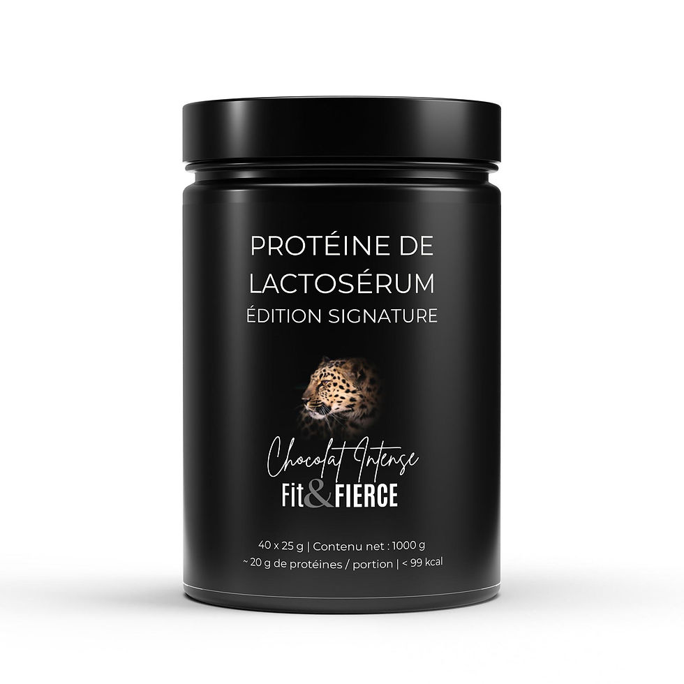 Protéine de Lactosérum – Chocolat Intense | Fit&FIERCE (Édition Signature)