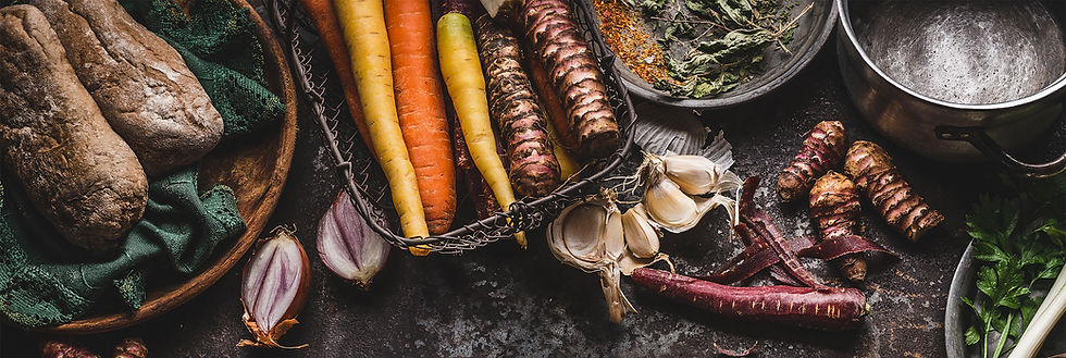 Arranged Food and Objects