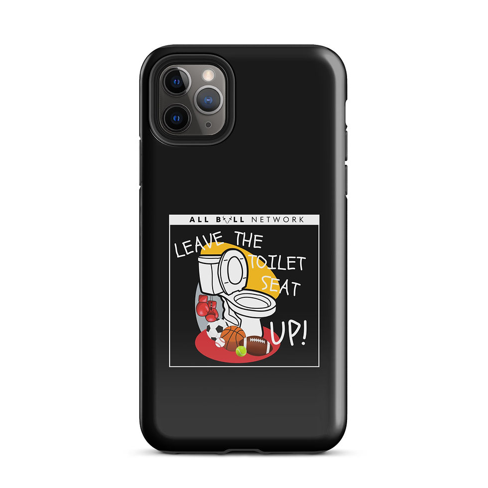 Thumbnail: Leave the Toilet Seat Up: Black iPhone® Case