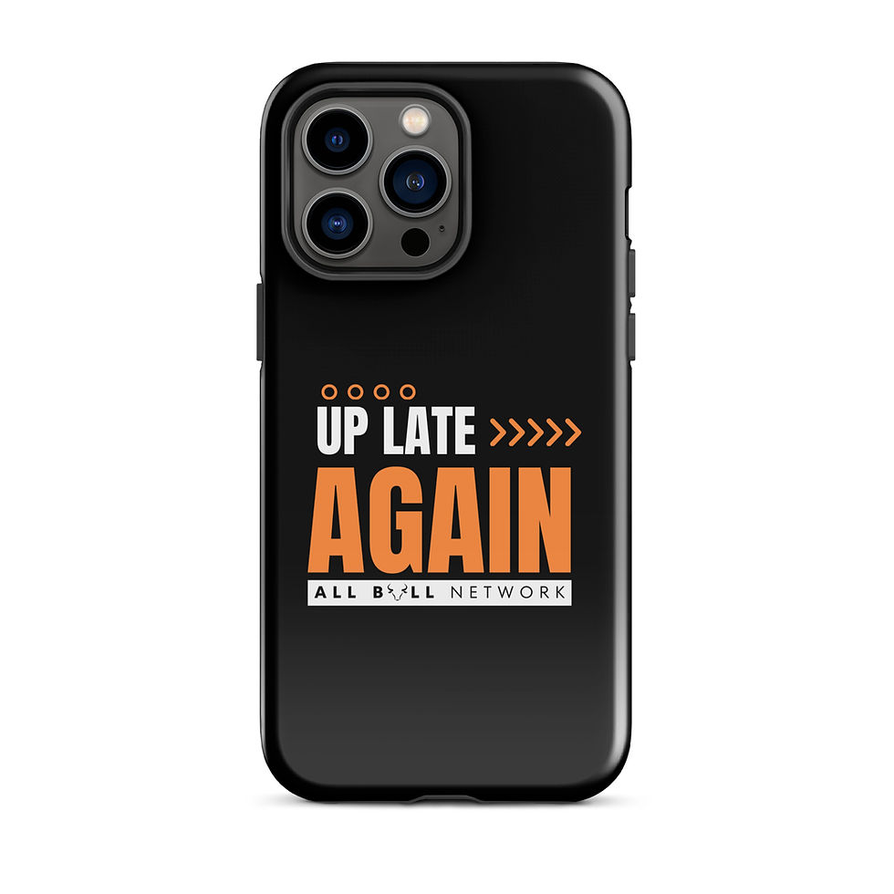 Thumbnail: Up Late Again Black iPhone® Case