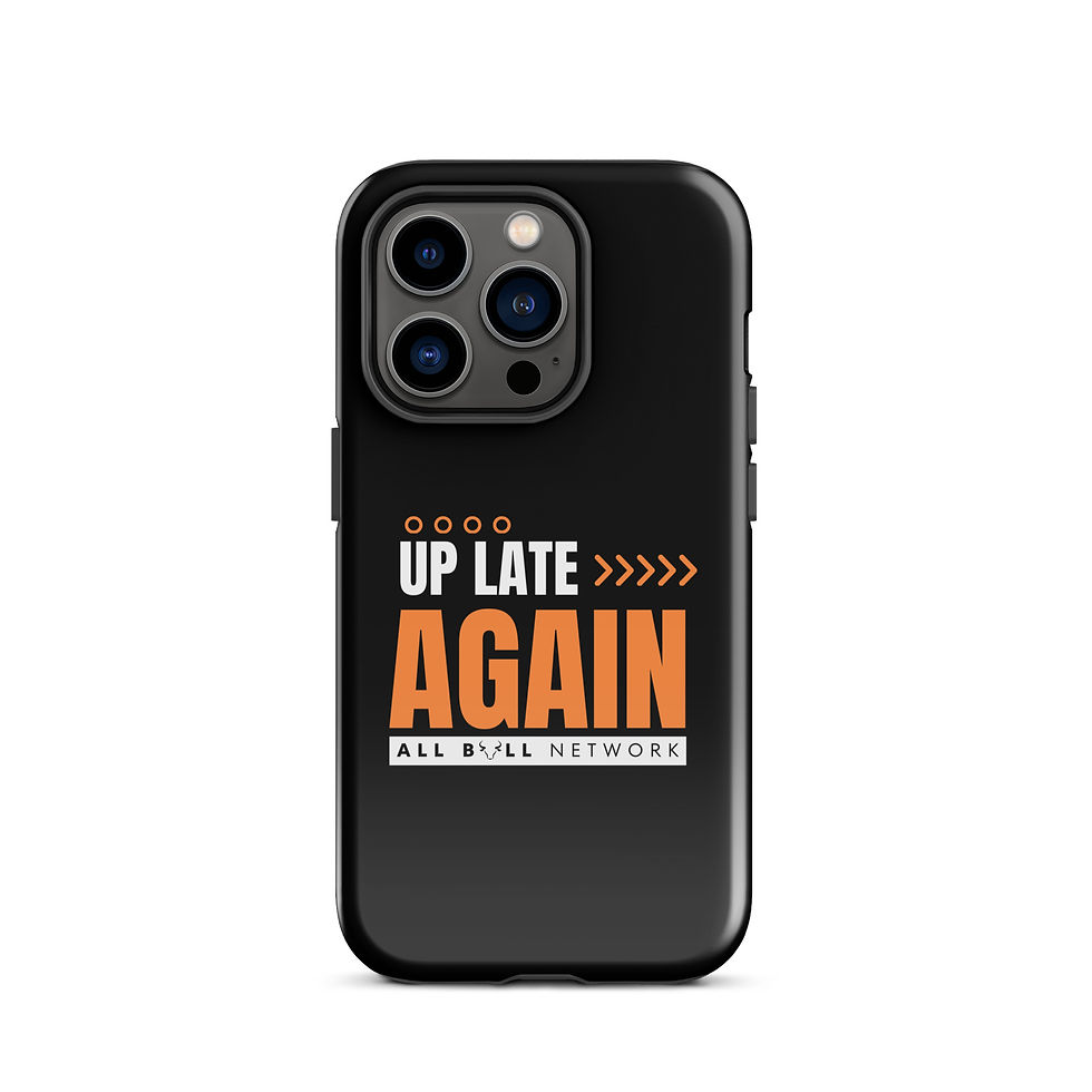 Thumbnail: Up Late Again Black iPhone® Case
