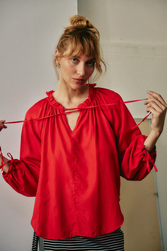 Agatha Top - Red | Roni Cohen