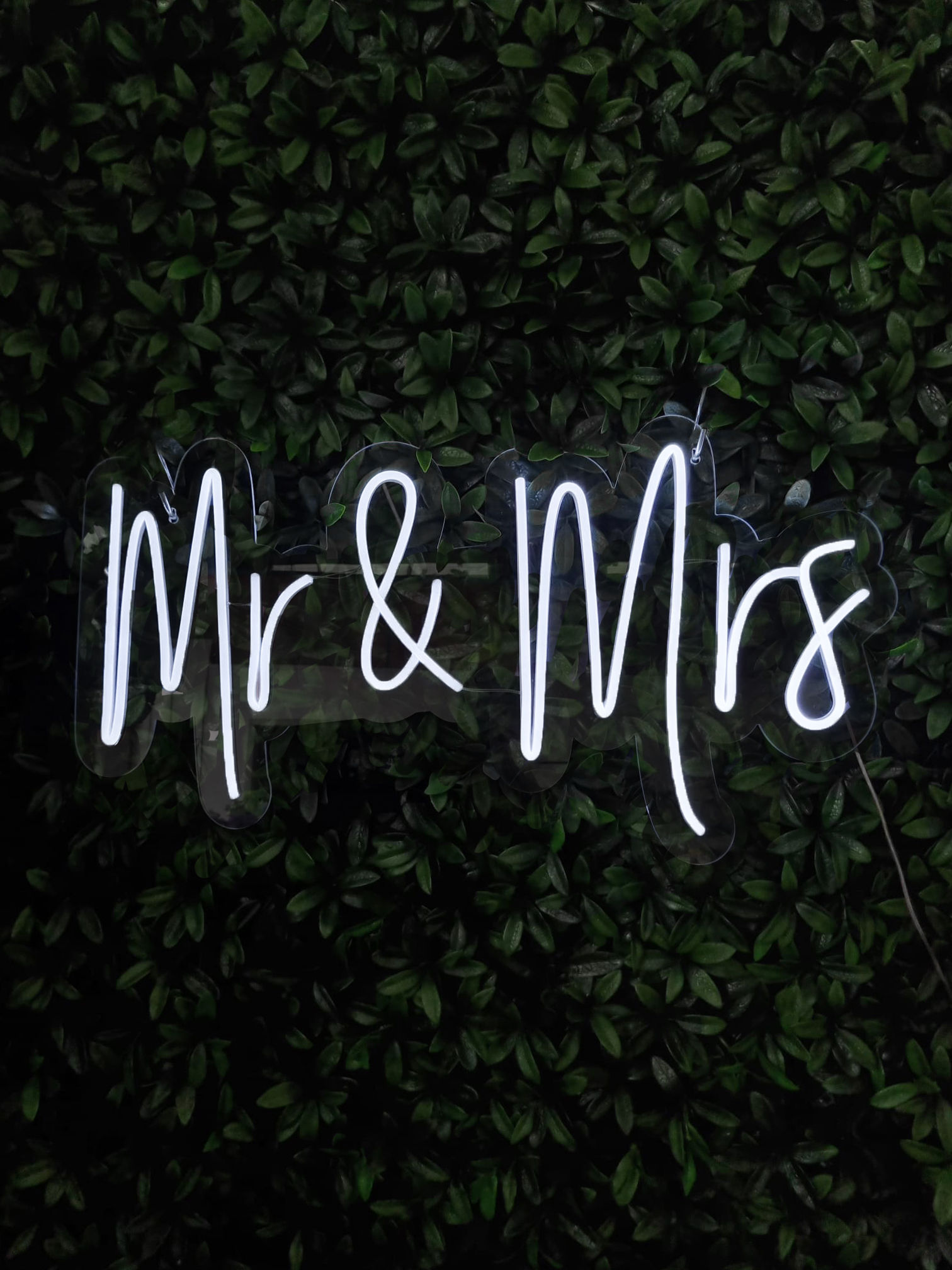 Mr & Mrs Neon Sign