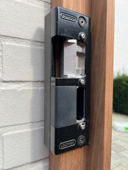 Enkele tuinpoort afrormosia