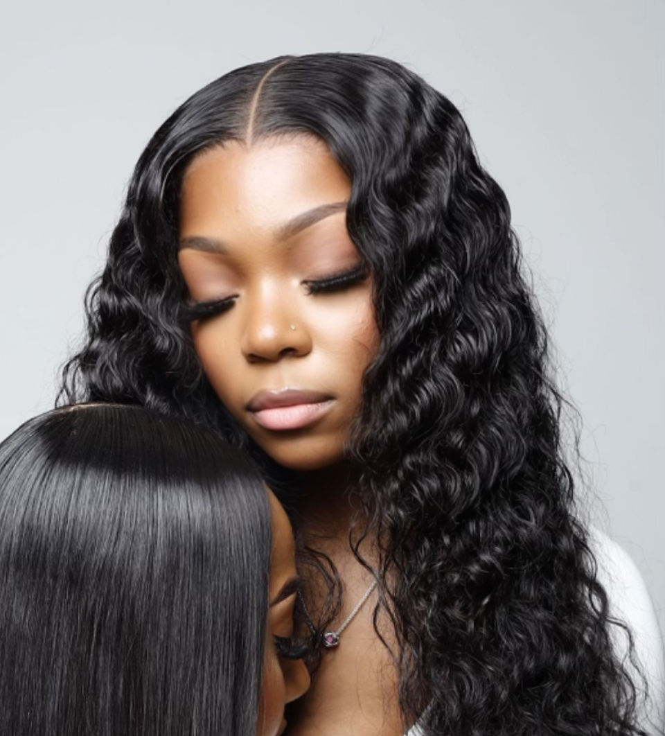 Thumbnail: Raw Indian Curly Frontal Hair Deep Wave Frontal Hair 