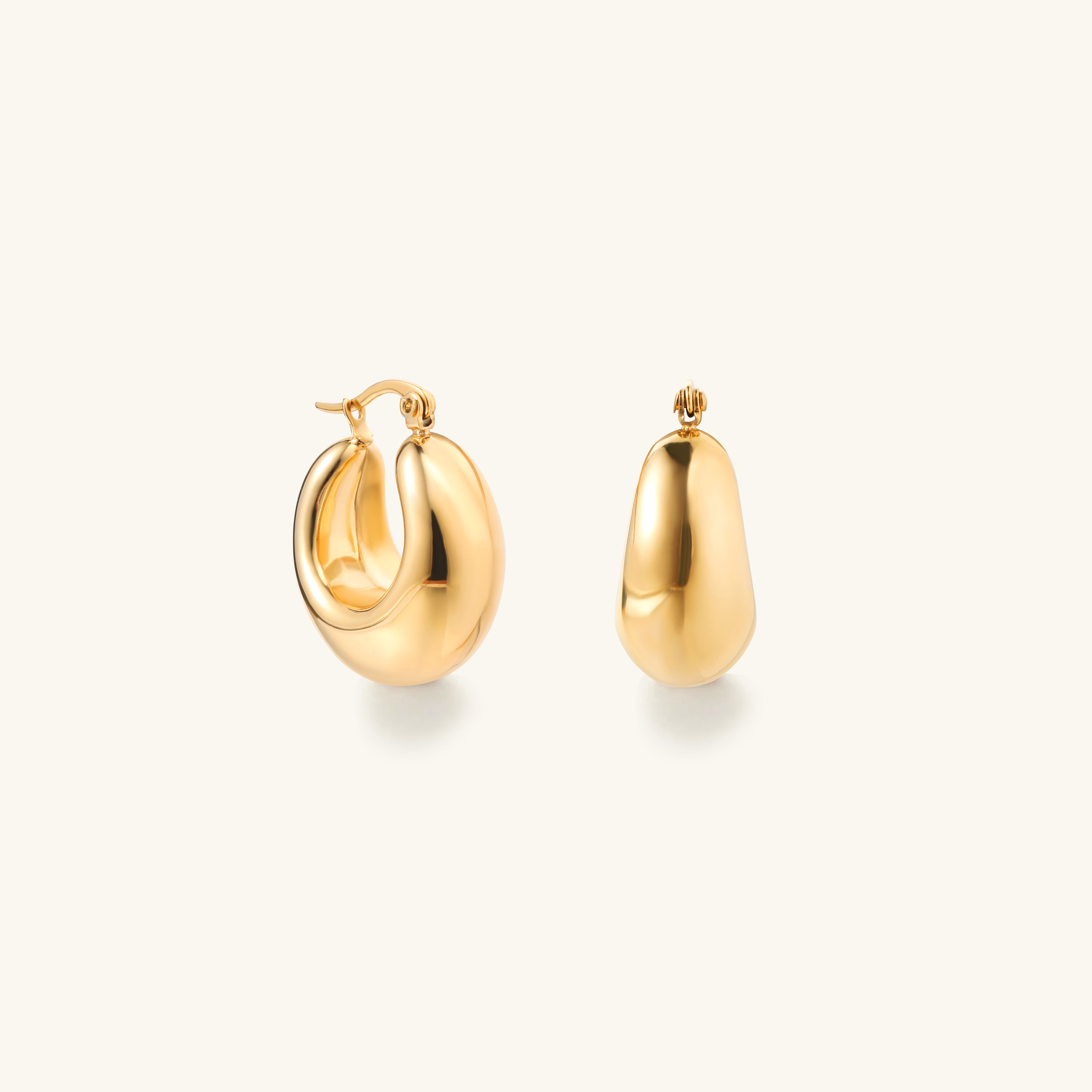 DOME HOOP EARRING