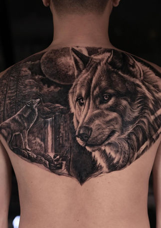 Wolf Realism Tattoo | Animal Tattoo by Dang Huong Art