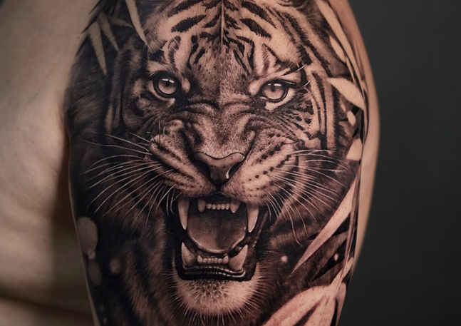 Tiger Realism Tattoo | Animal Tattoo by Dang Huong Art