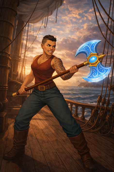 Bronya and her axe, La Brava