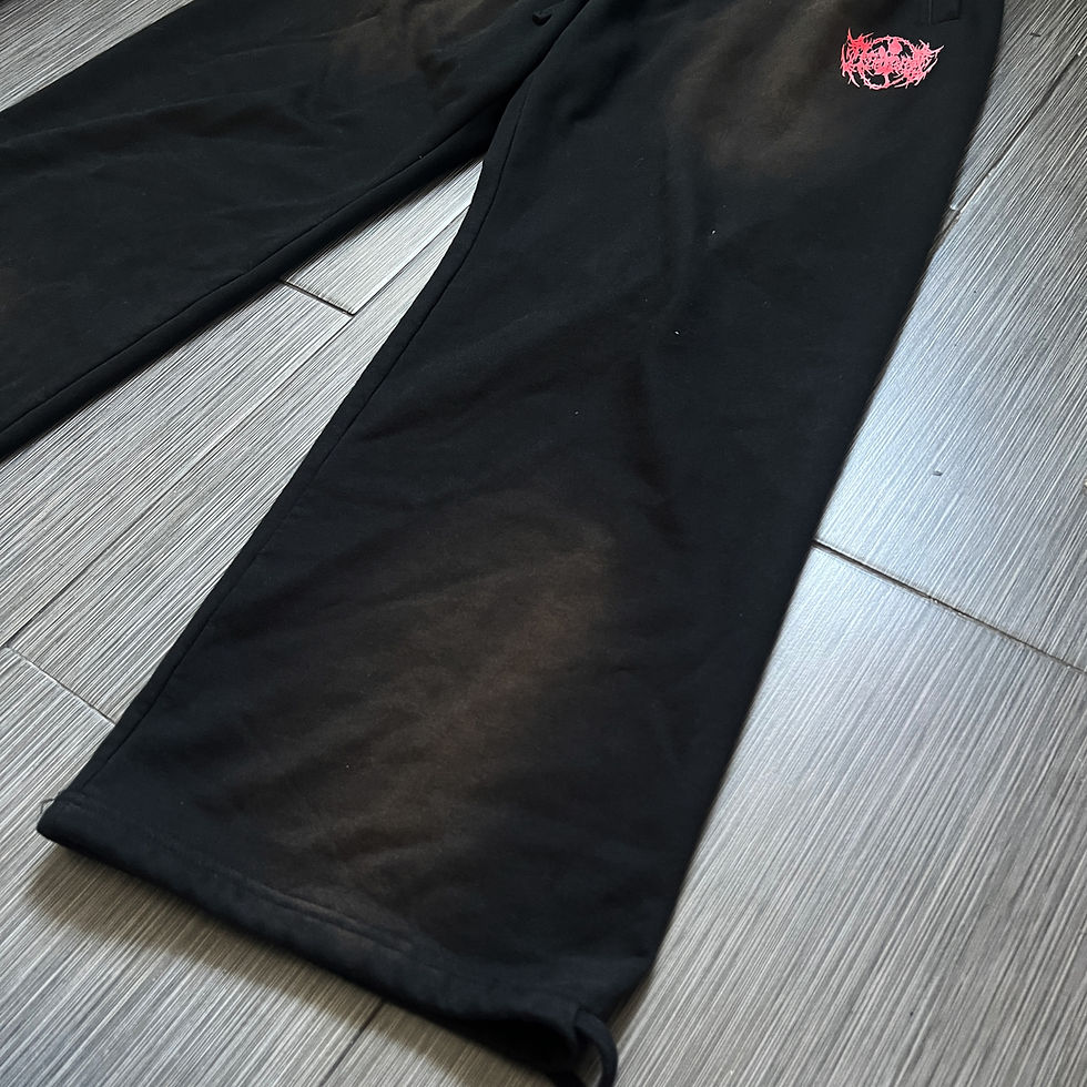 Thumbnail: No Rivals Studios brand heavyweight oversized wide leg flare sweat pants