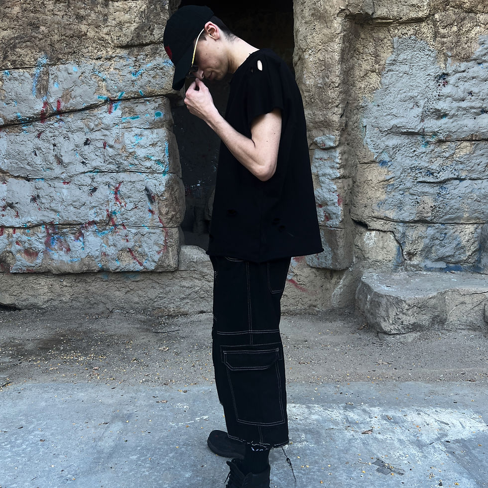 Thumbnail: Winged Cut-off Tank top sweater shirt