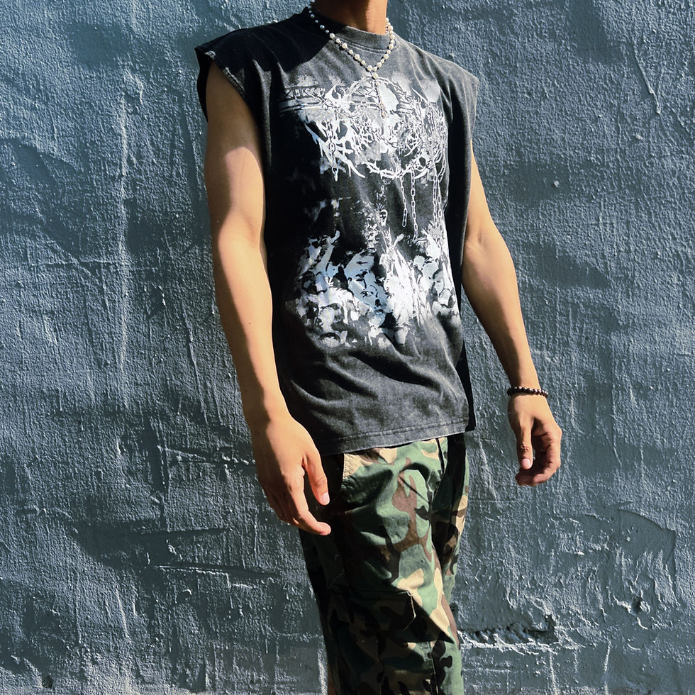 Thumbnail: Killkody x No Rivals Studios Brand Cut off shirt worn by The Floss God