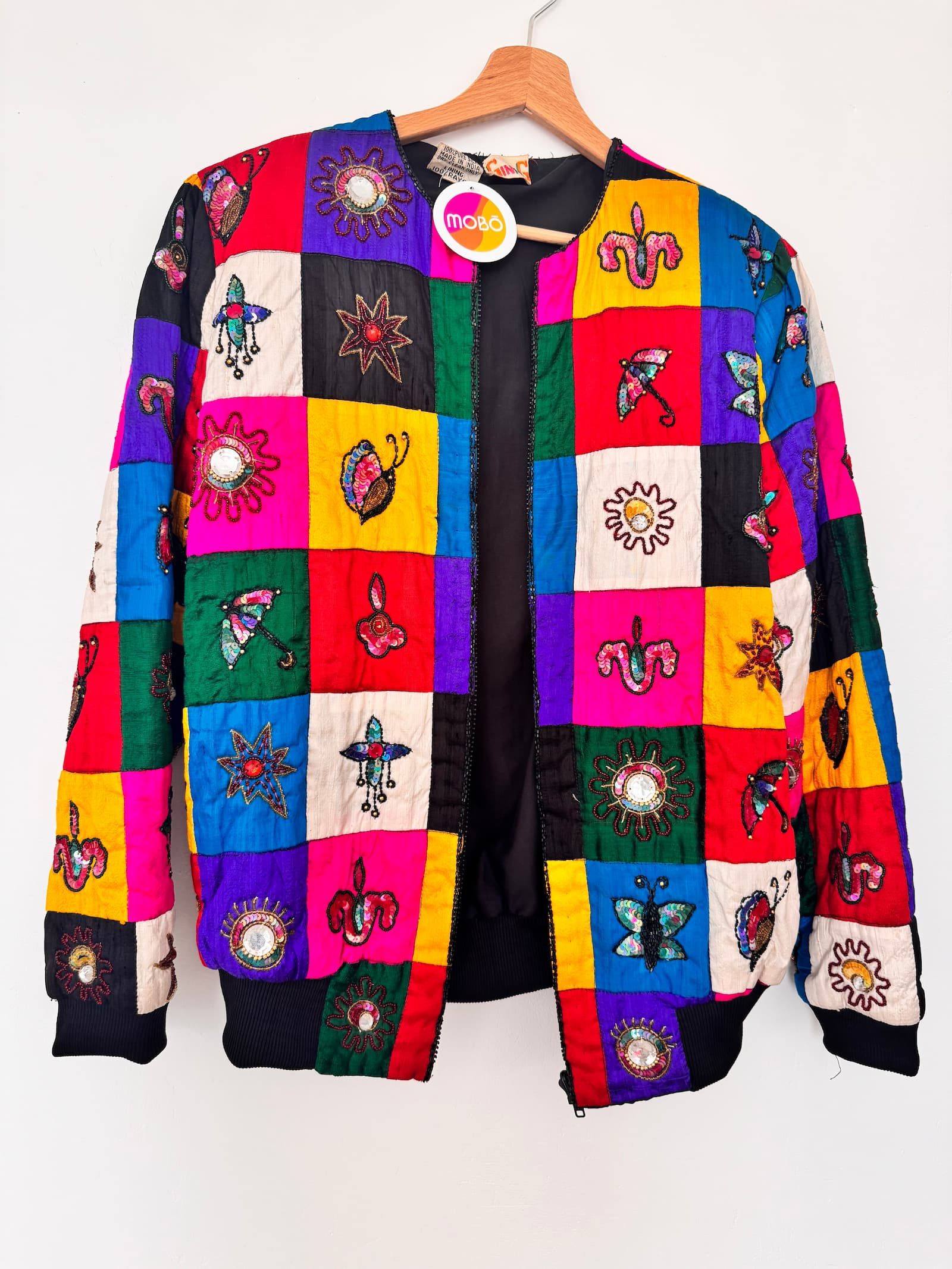 Céleste - Veste brodée multicolore