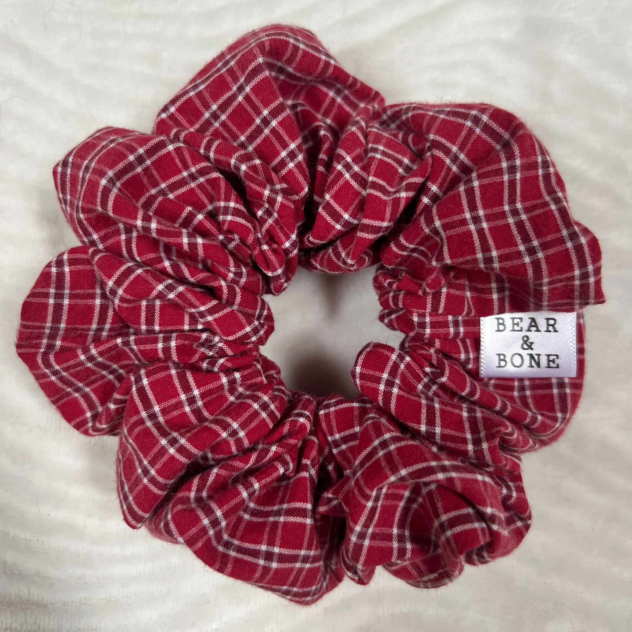 Recycled Luxe Scrunchie - Plaid